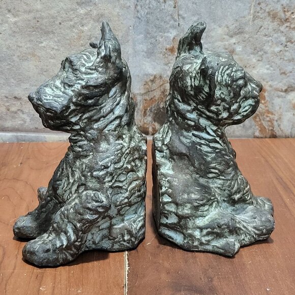 McClelland Barclay 1932 Pair of Bronze Bookends Scottish Terriers - Picture 6 of 15